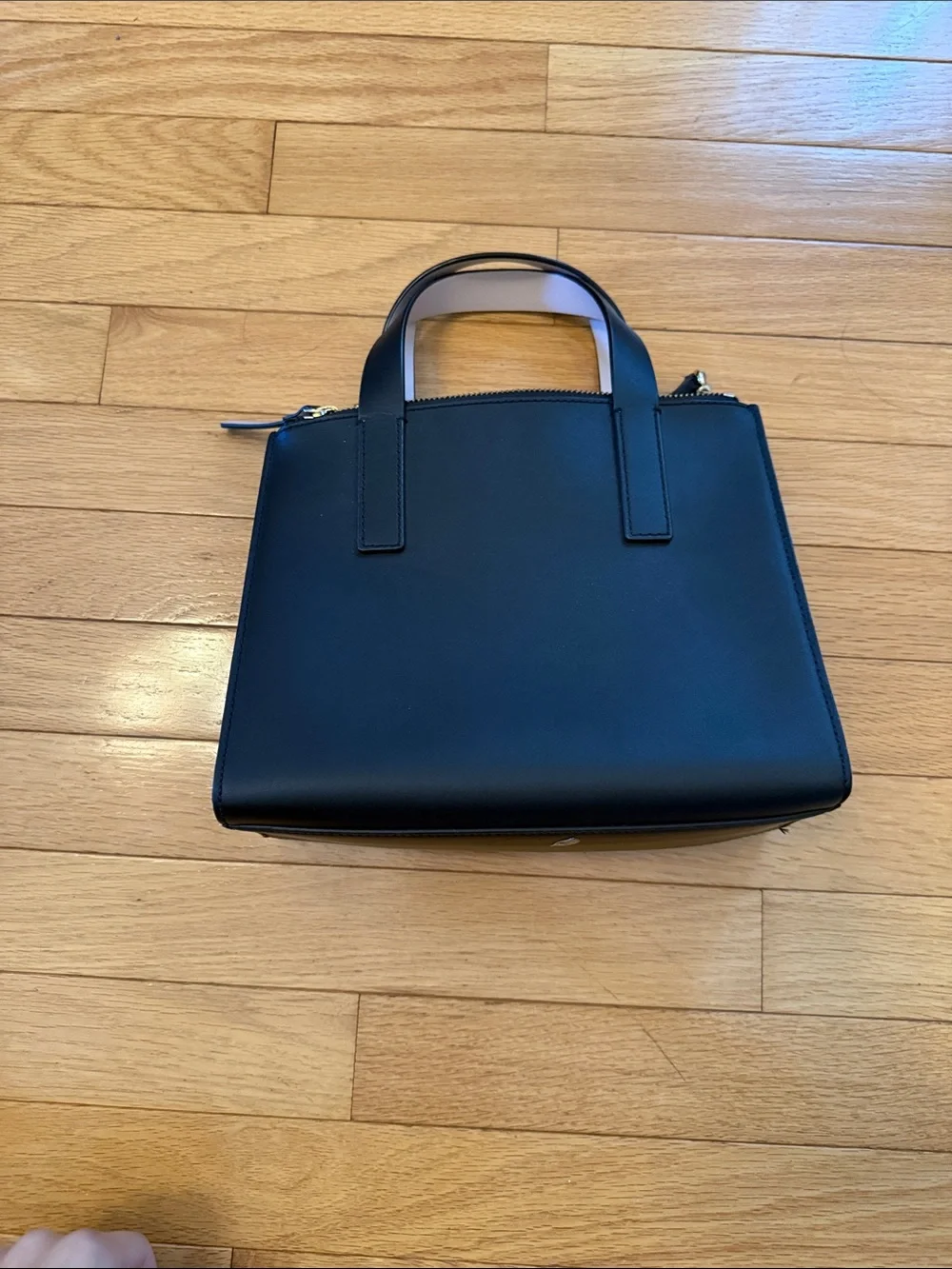 kate spade Black Structured Satchel with Top Handles